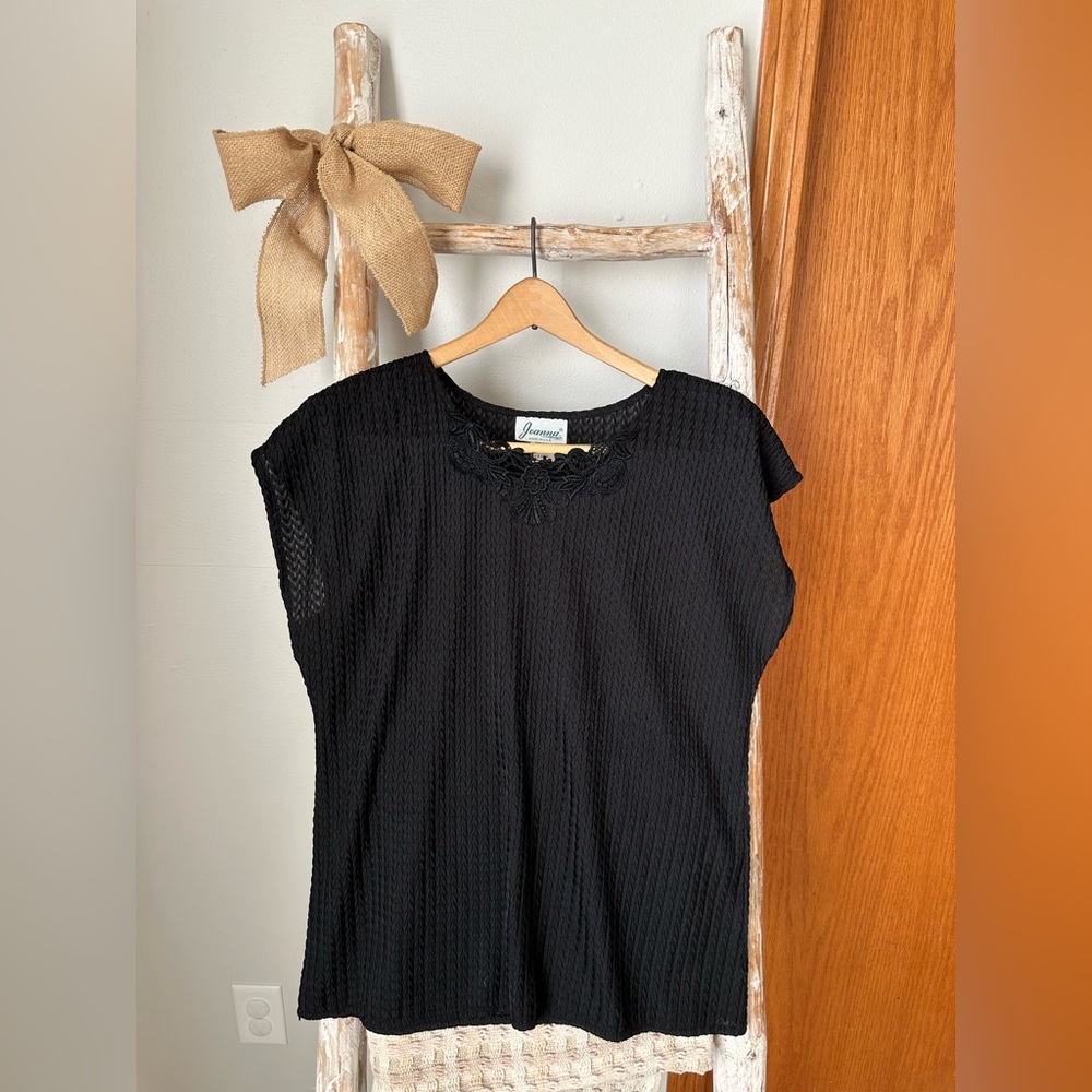 Vintage 70s/80s textured Joanna shirt size medium